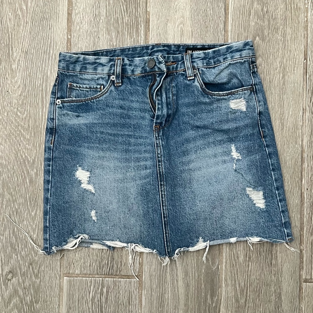 Blank NYC denim mini skirt
